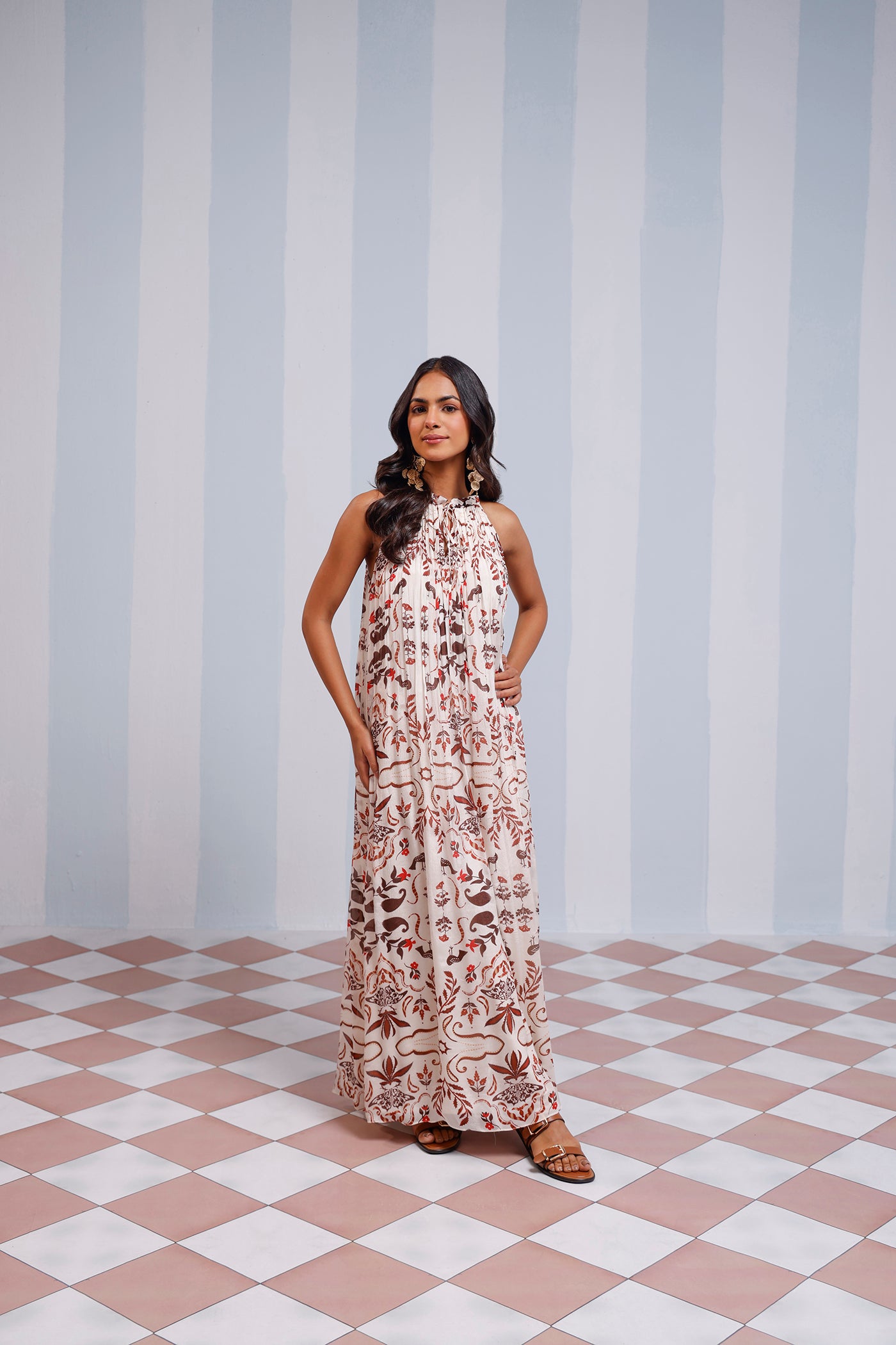 Ivory Bloom Maxi Dress