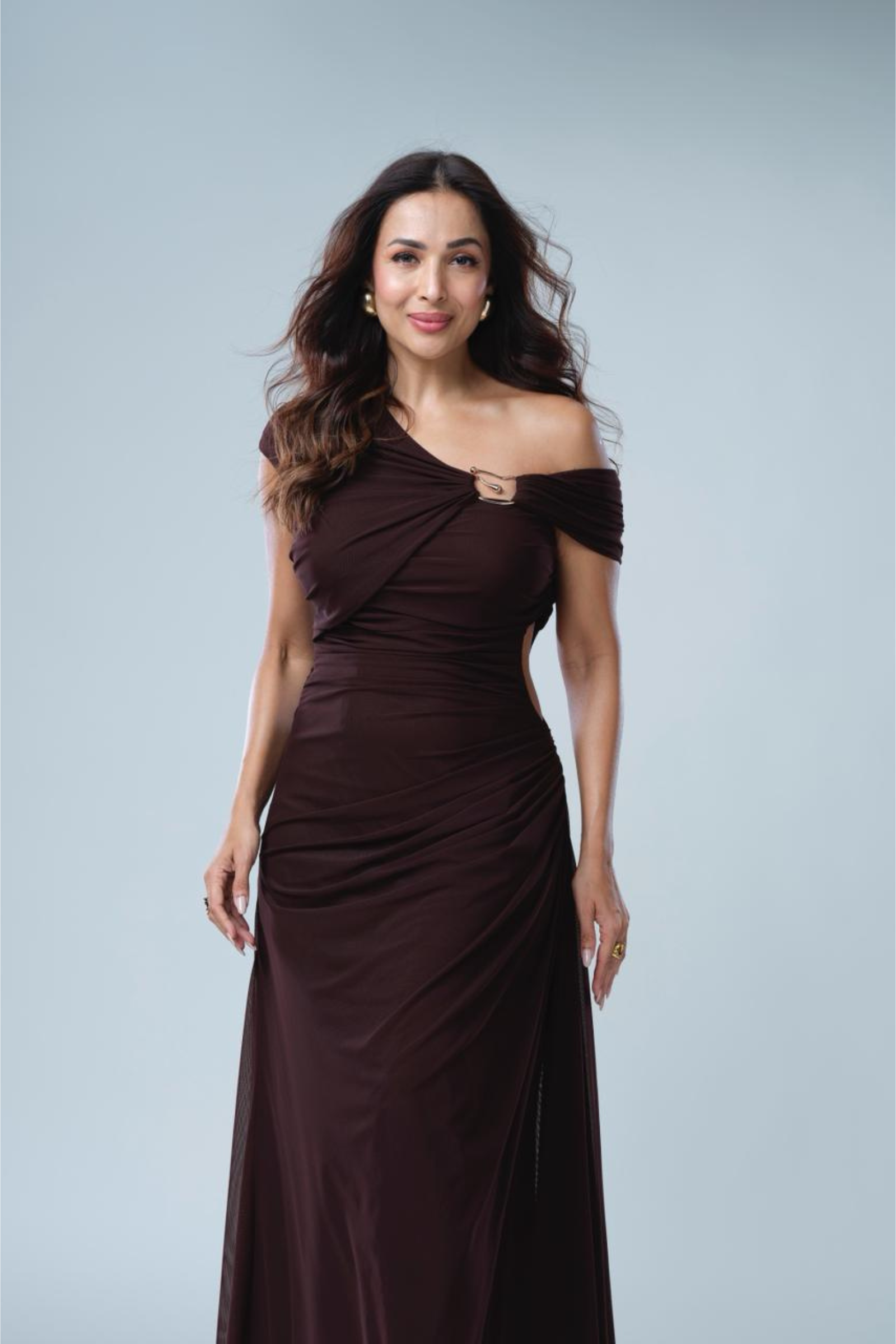Malaika Arora in Alisha One Shoulder Dress
