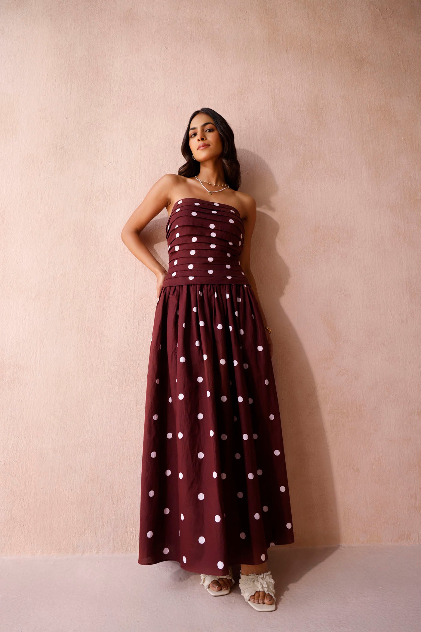 The Phoebe strapless dress