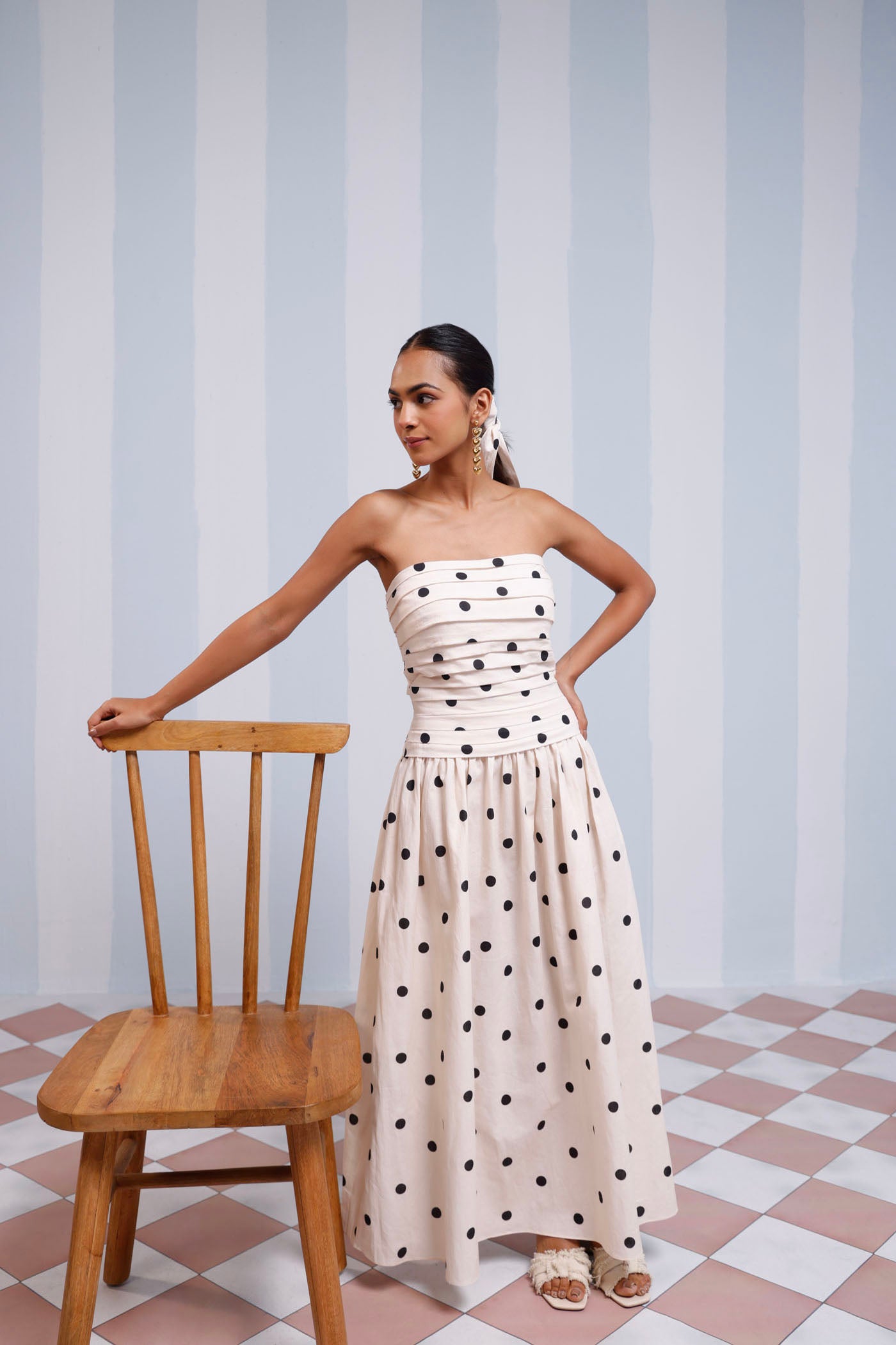 Isha Multani In Leia Strapless Dress