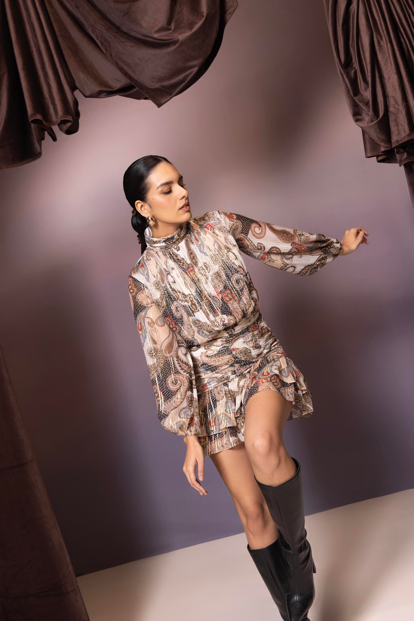 Verona Paisley Mini Dress