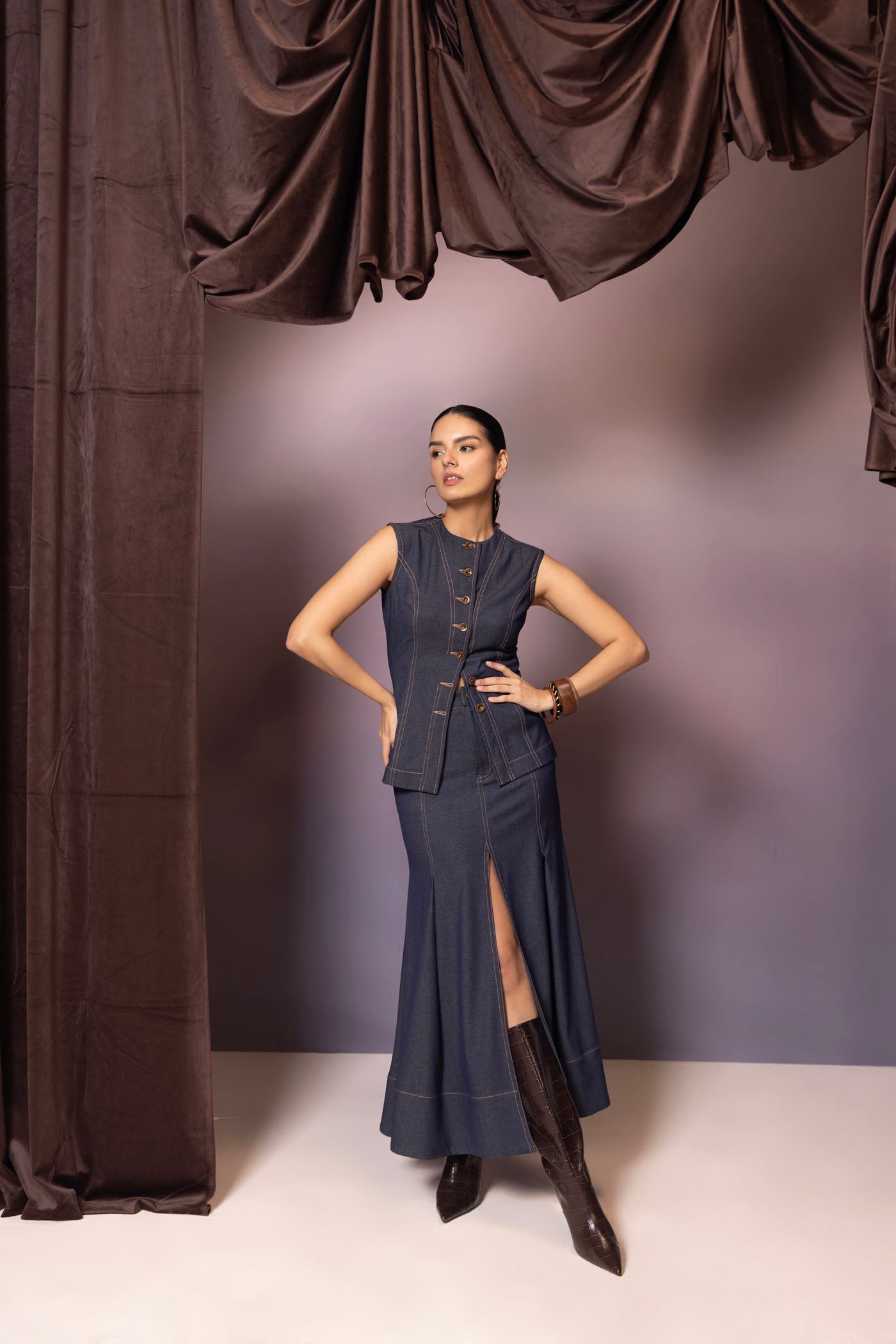 Surina In Isla Denim Co-Ord