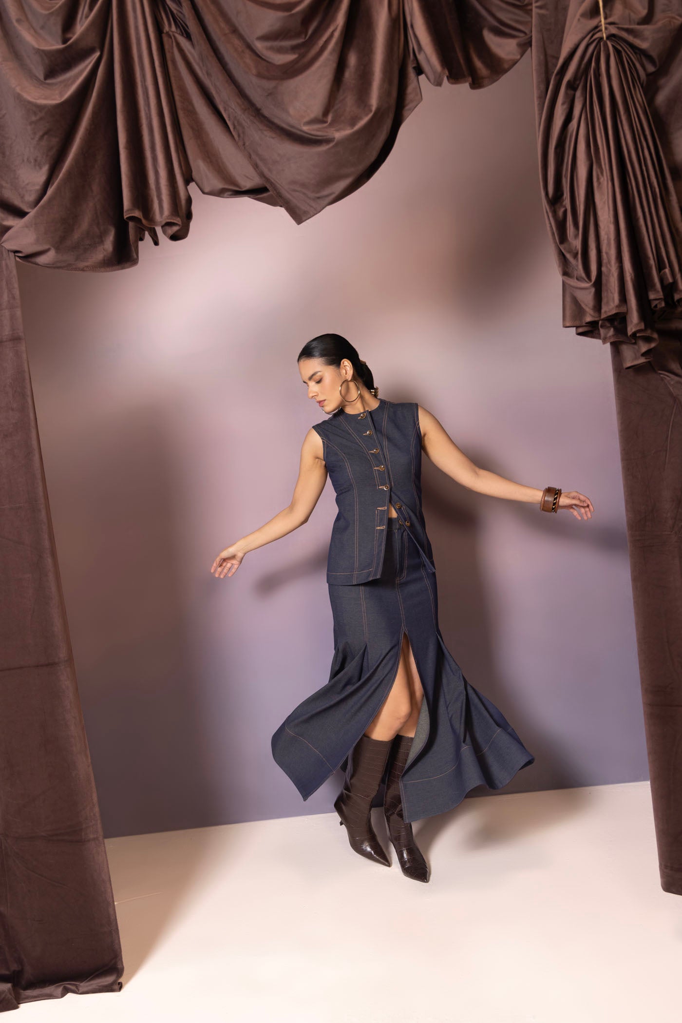 Surina In Isla Denim Co-Ord