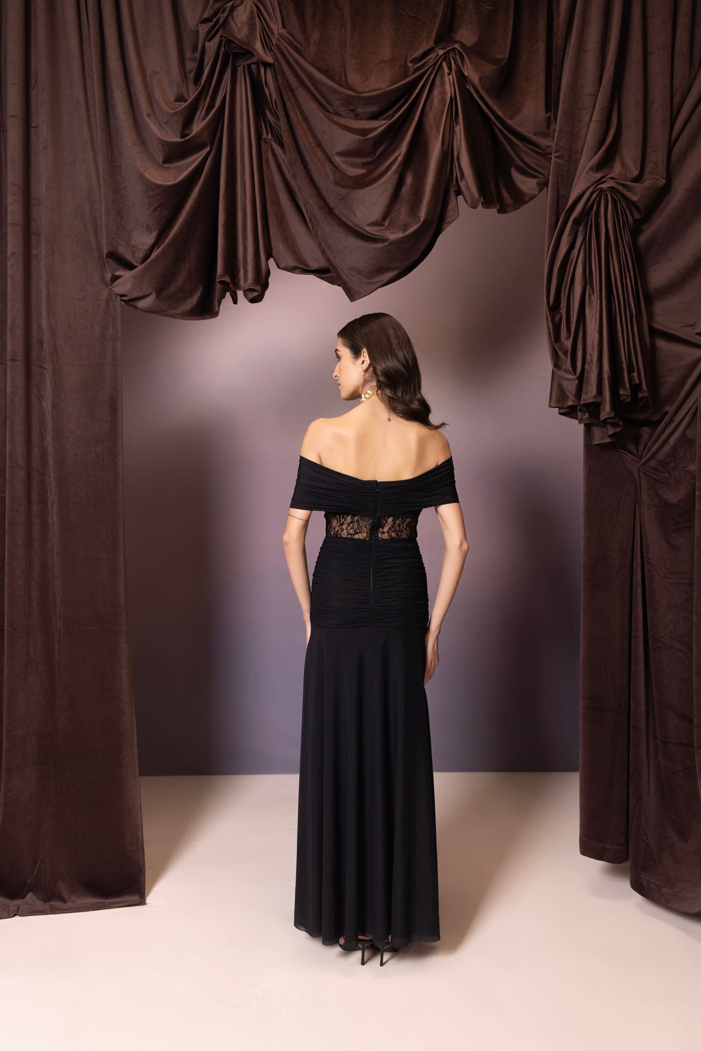 Evelyn Lace Maxi Dress