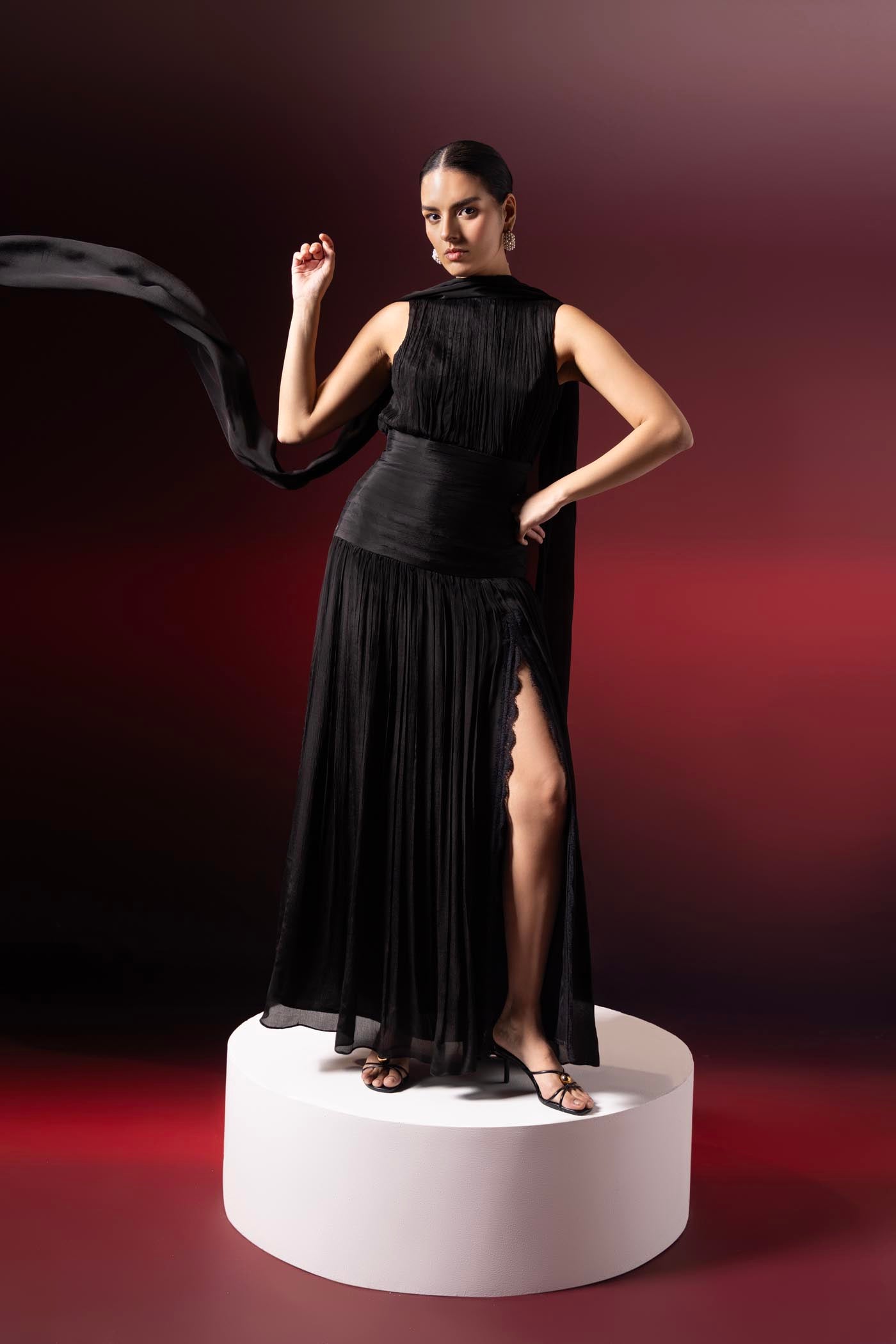Jessie Li In Aurelia Maxi Dress