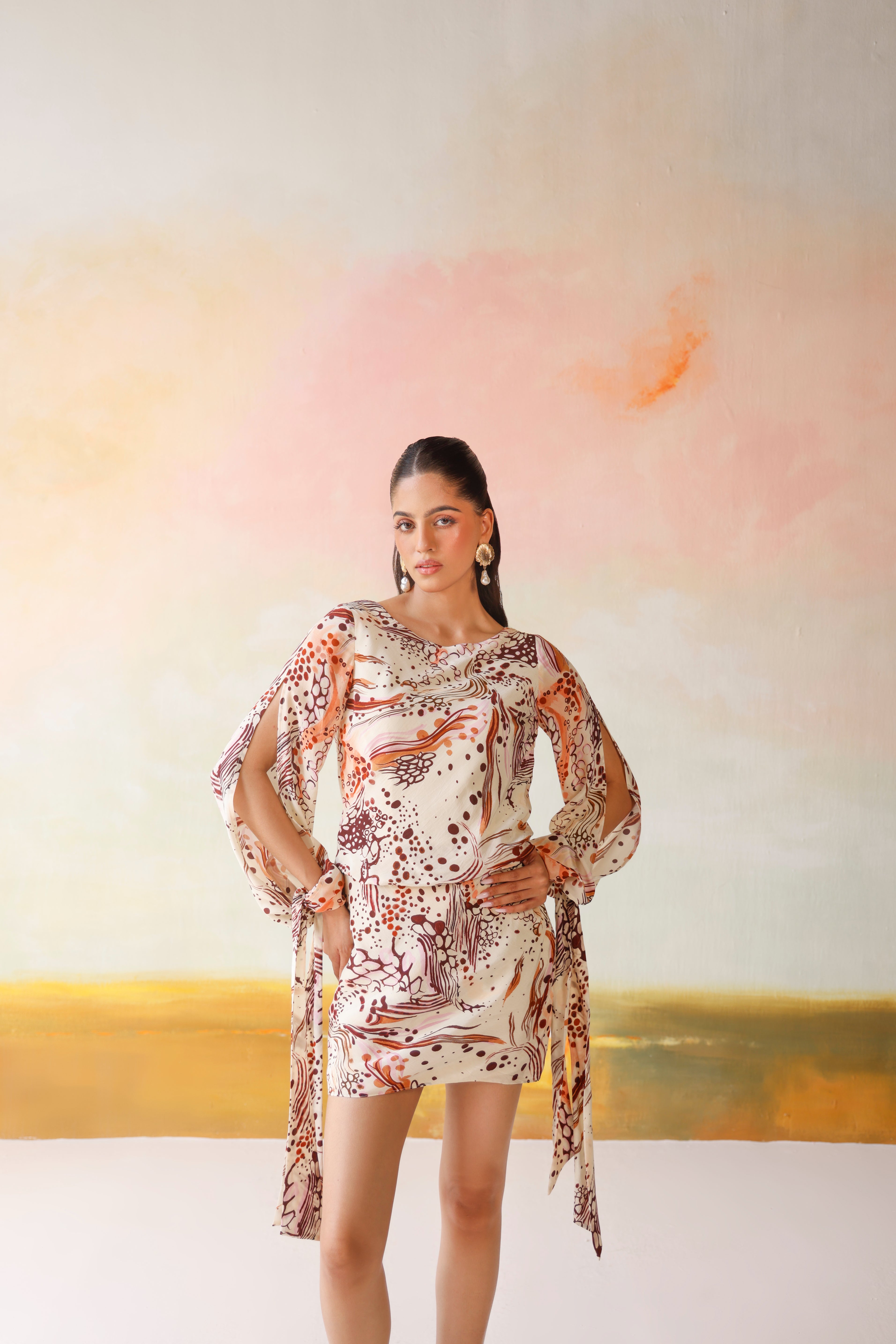 Savanna Cowl Mini Dress