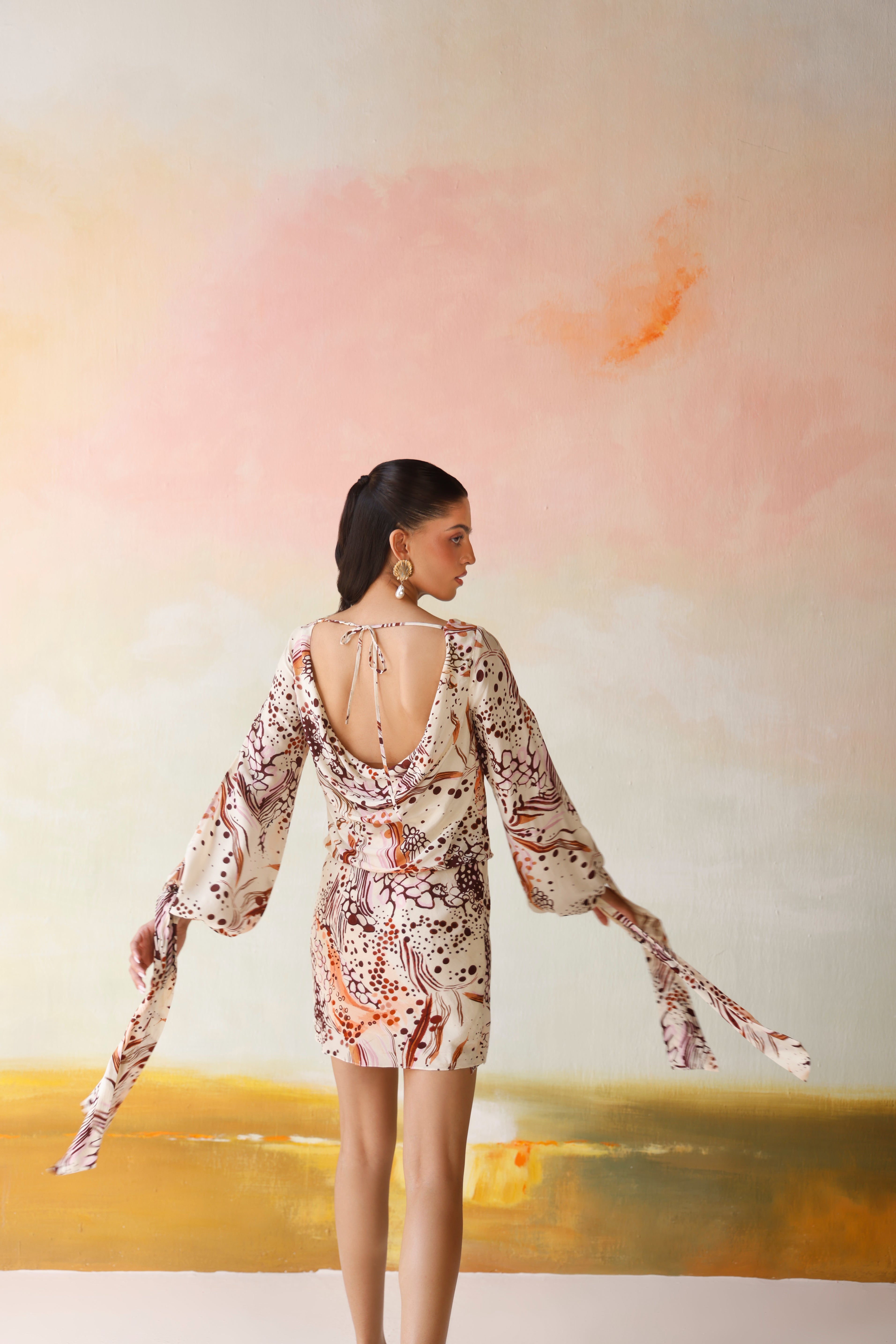 Savanna Cowl Mini Dress