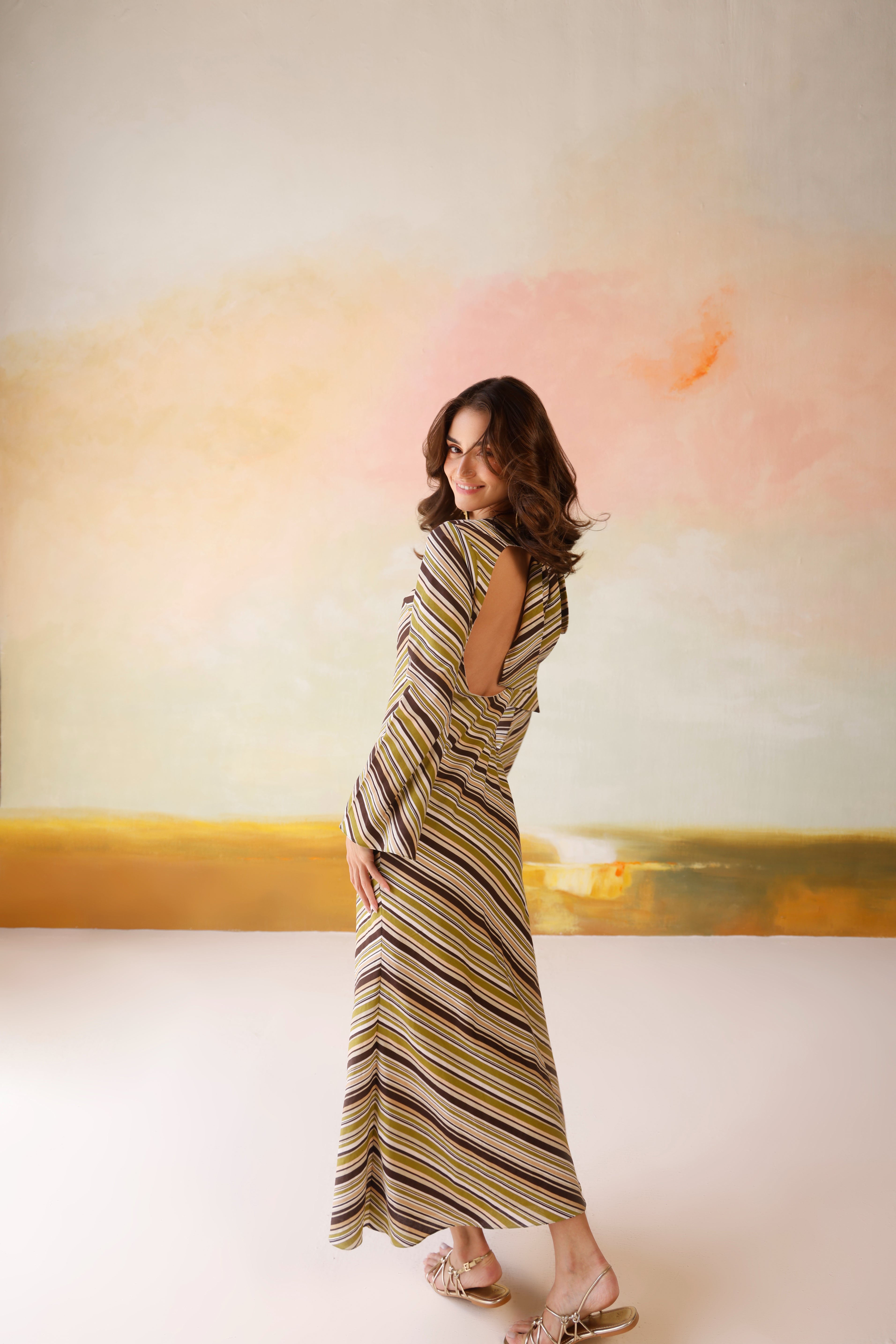 Dune Stripe Sundress