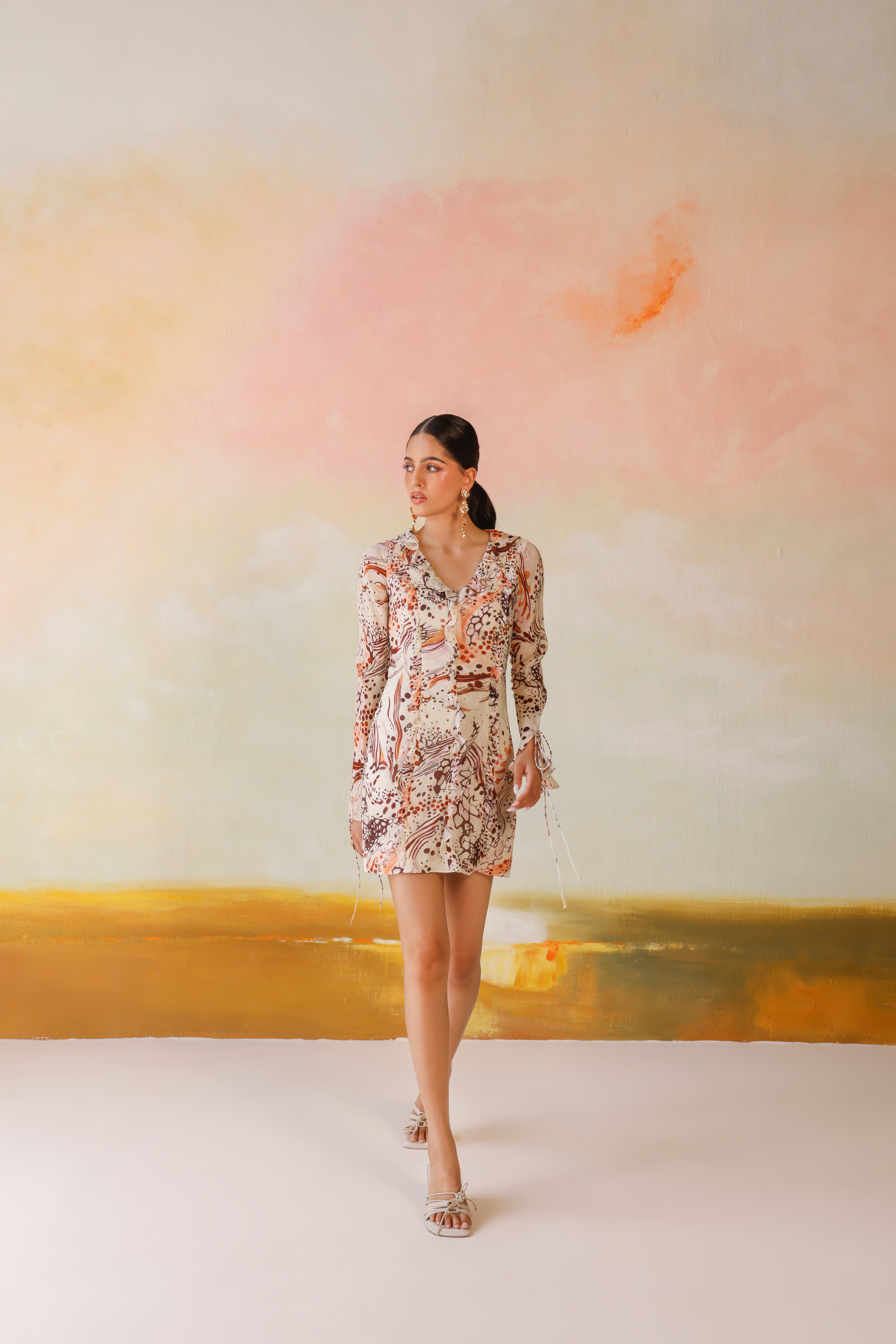 Savanna Ruffle Mini Dress