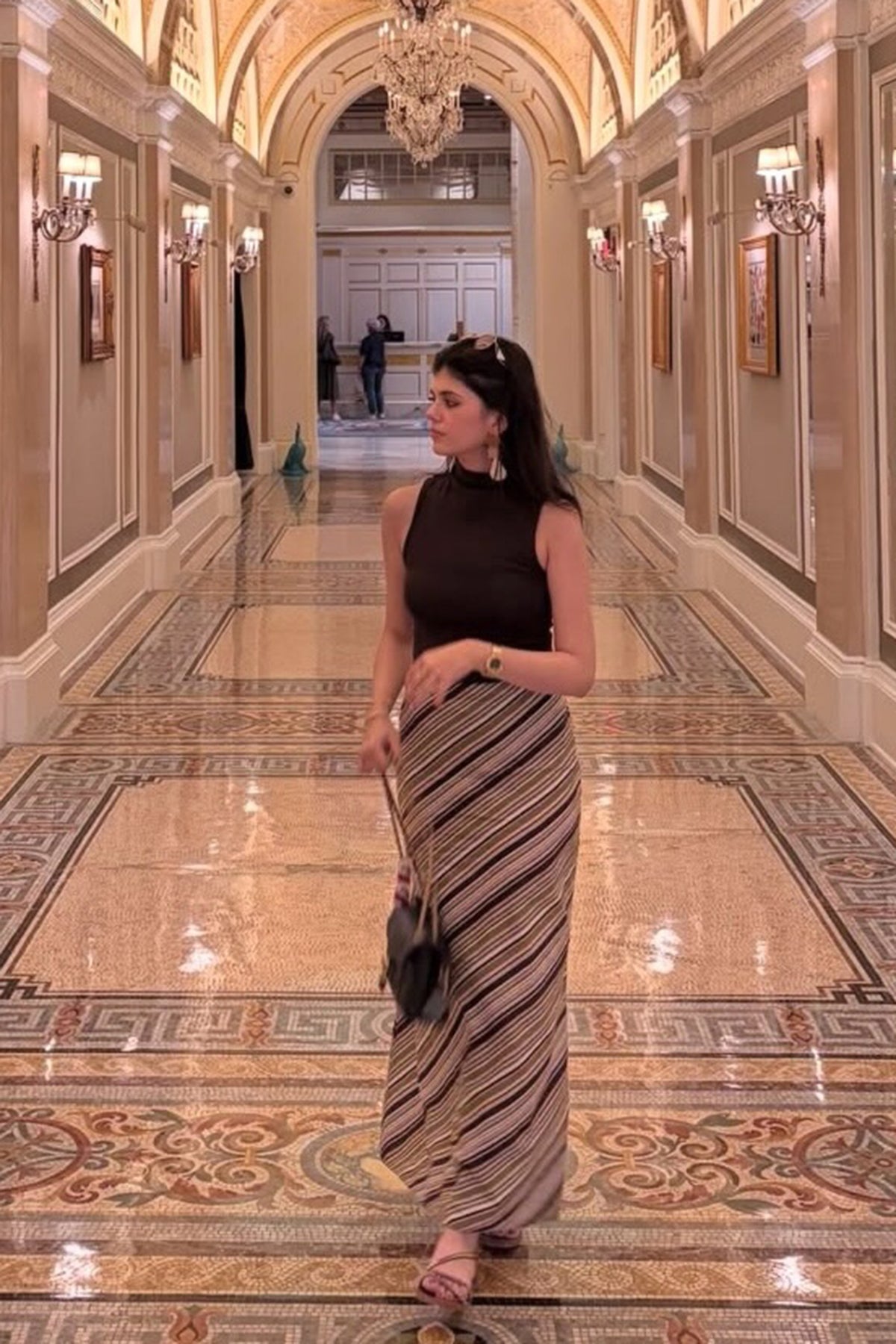 Sanjana Sanghi in the Dune Stripe Set