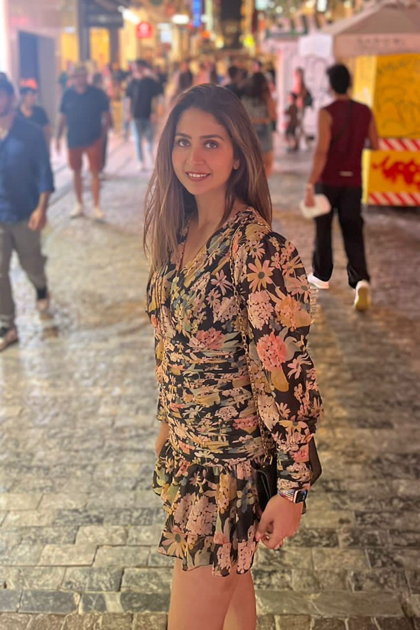 MIRA KAPOOR IN MIDNIGHT SUMMER DRAPED  DRESS