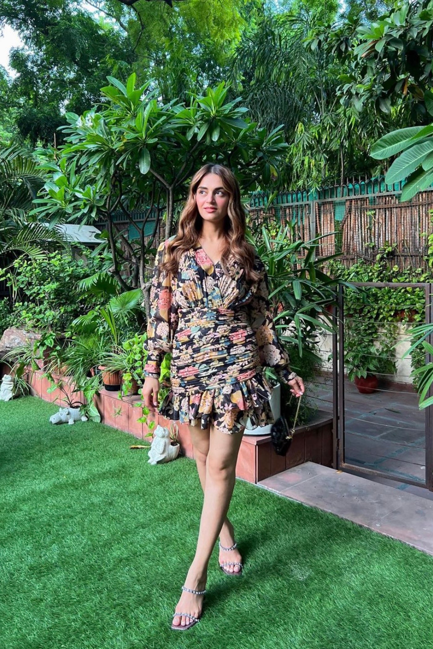 MIRA KAPOOR IN MIDNIGHT SUMMER DRAPED  DRESS