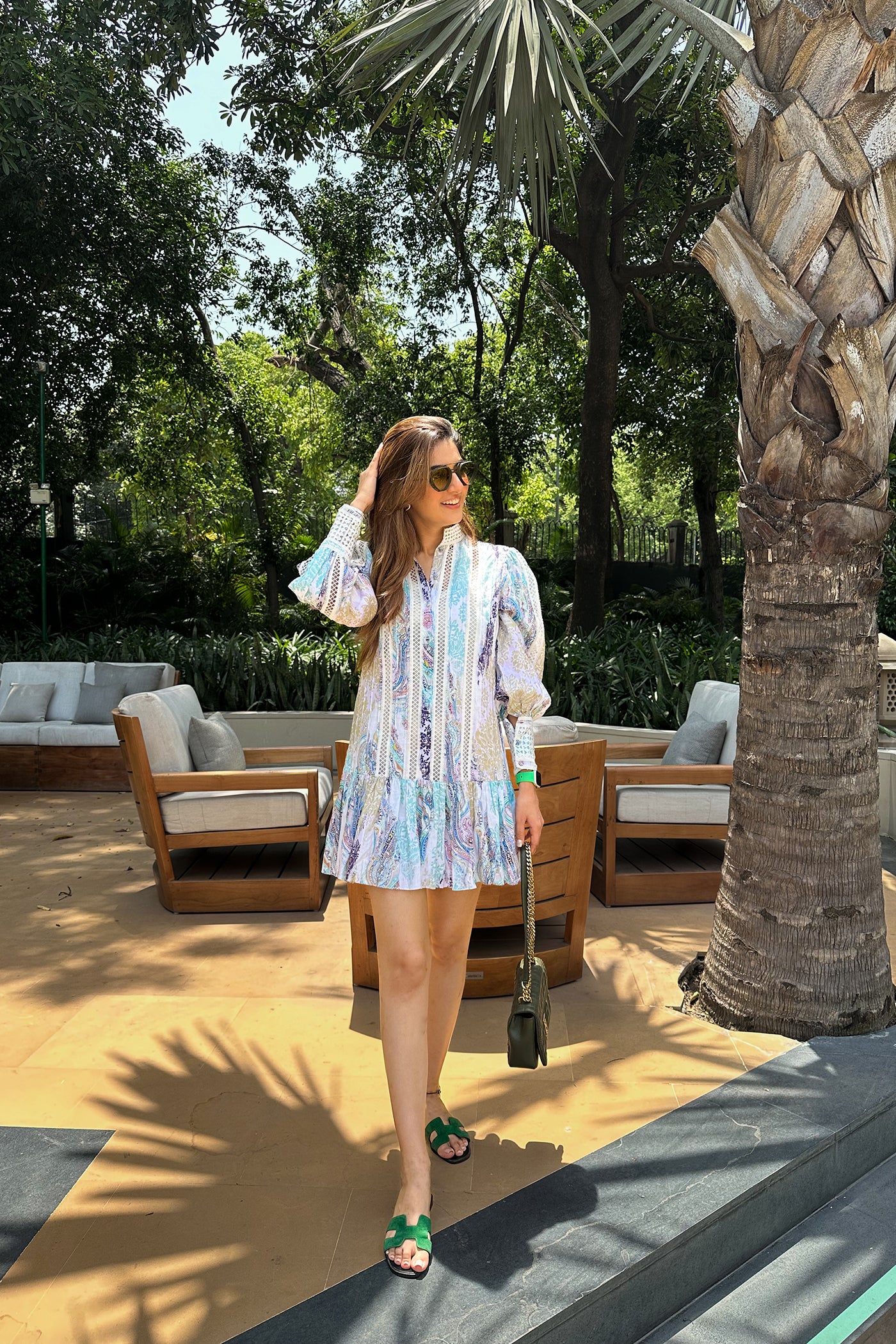 SUMMER SKY LACE DRESS