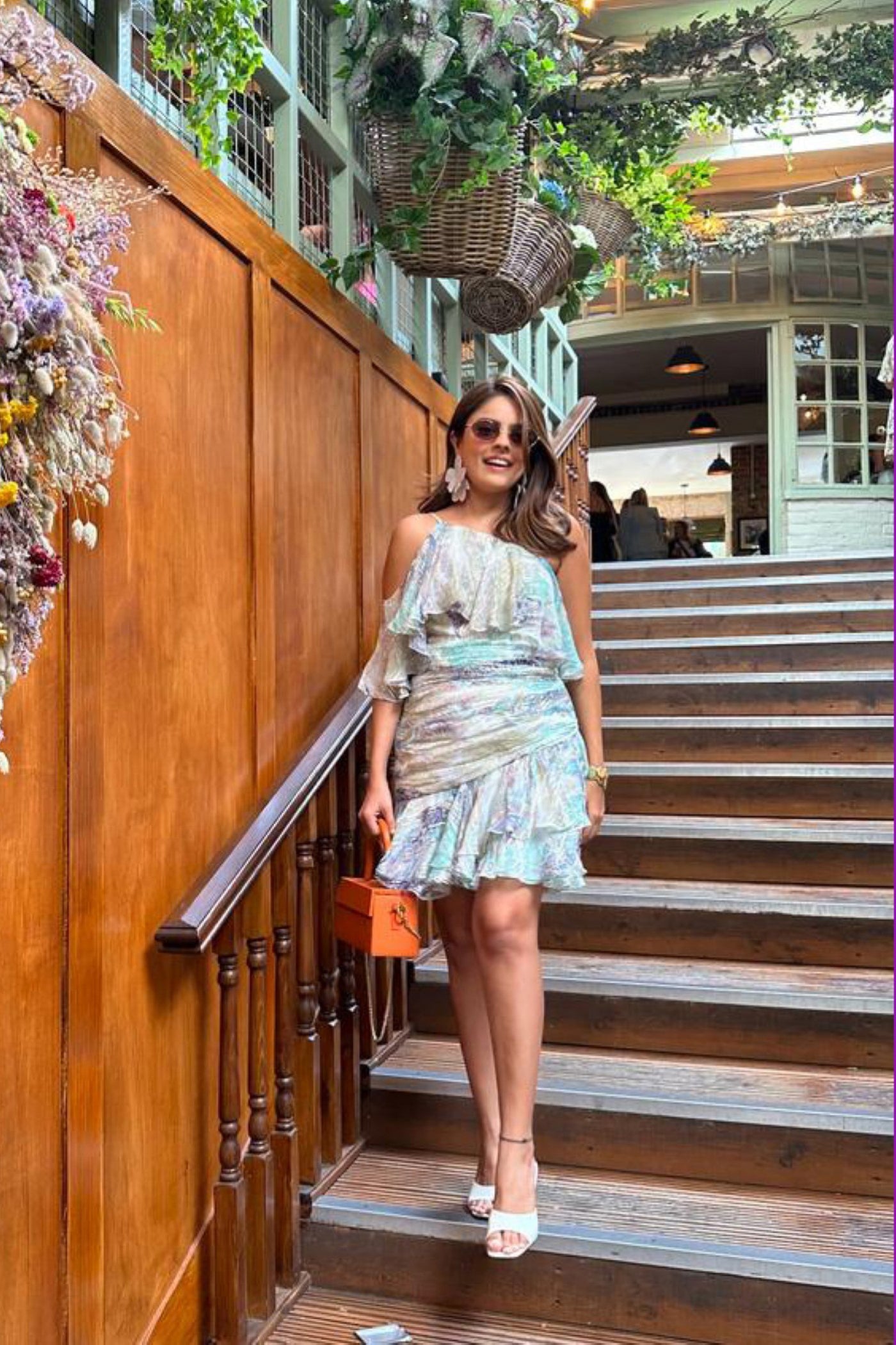 SUMMER SKY ONE SHOULDER DRESS