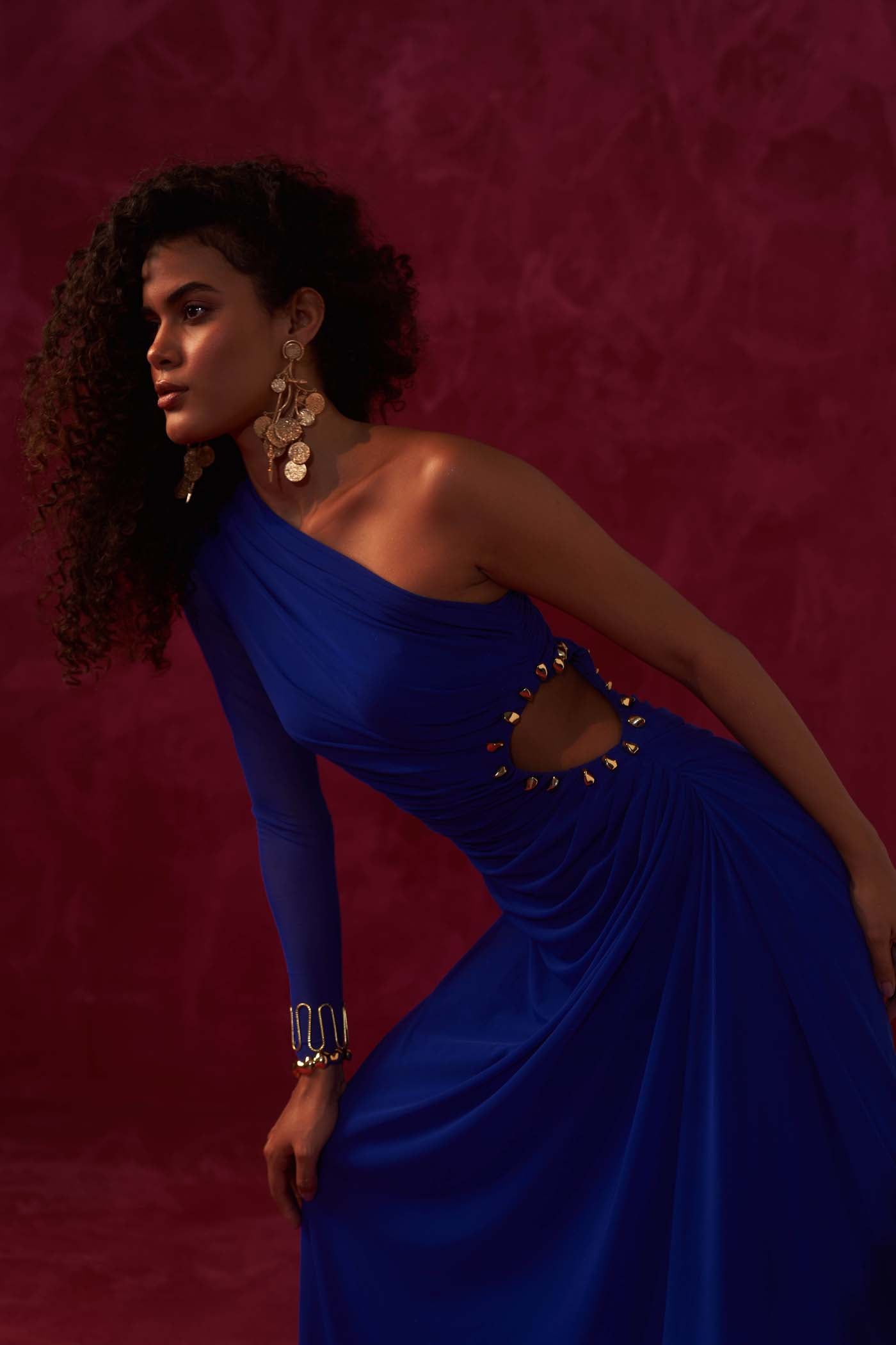 Bhagyashri Borse In Sloane Blue Dress
