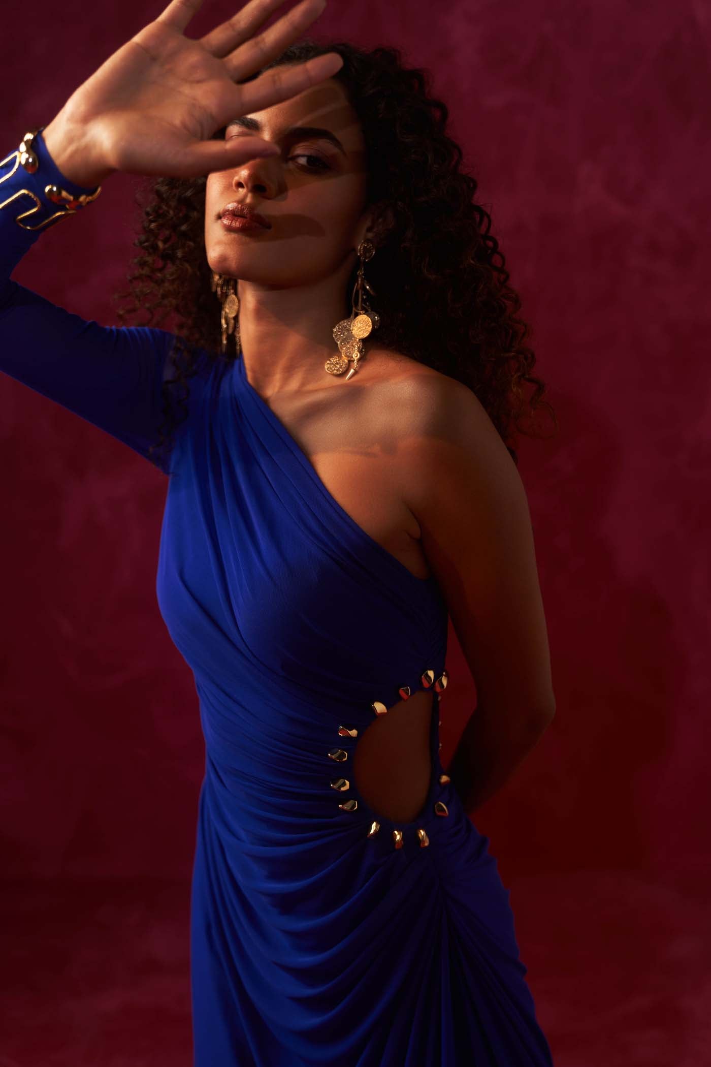 Bhagyashri Borse In Sloane Blue Dress