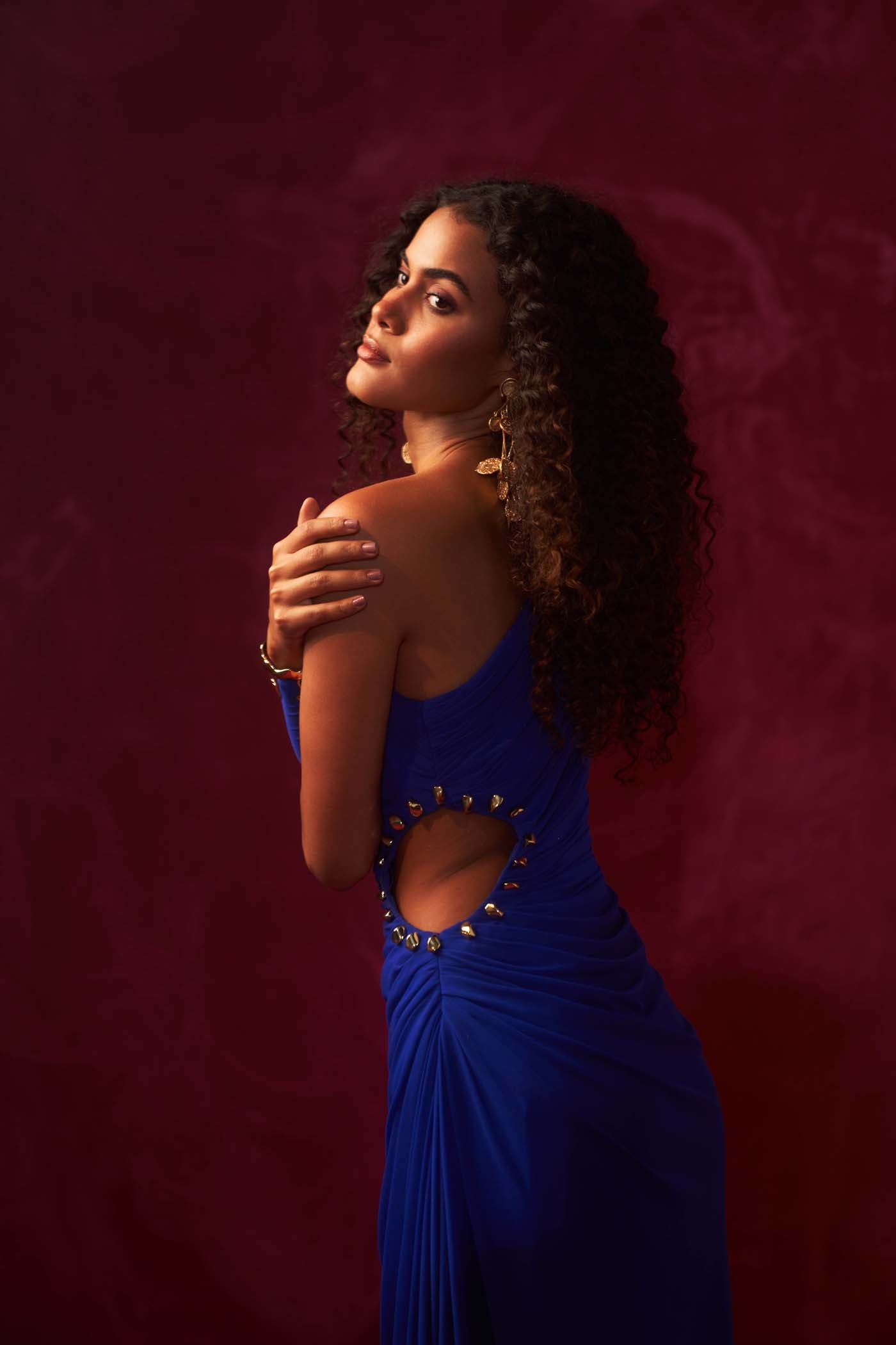 Bhagyashri Borse In Sloane Blue Dress