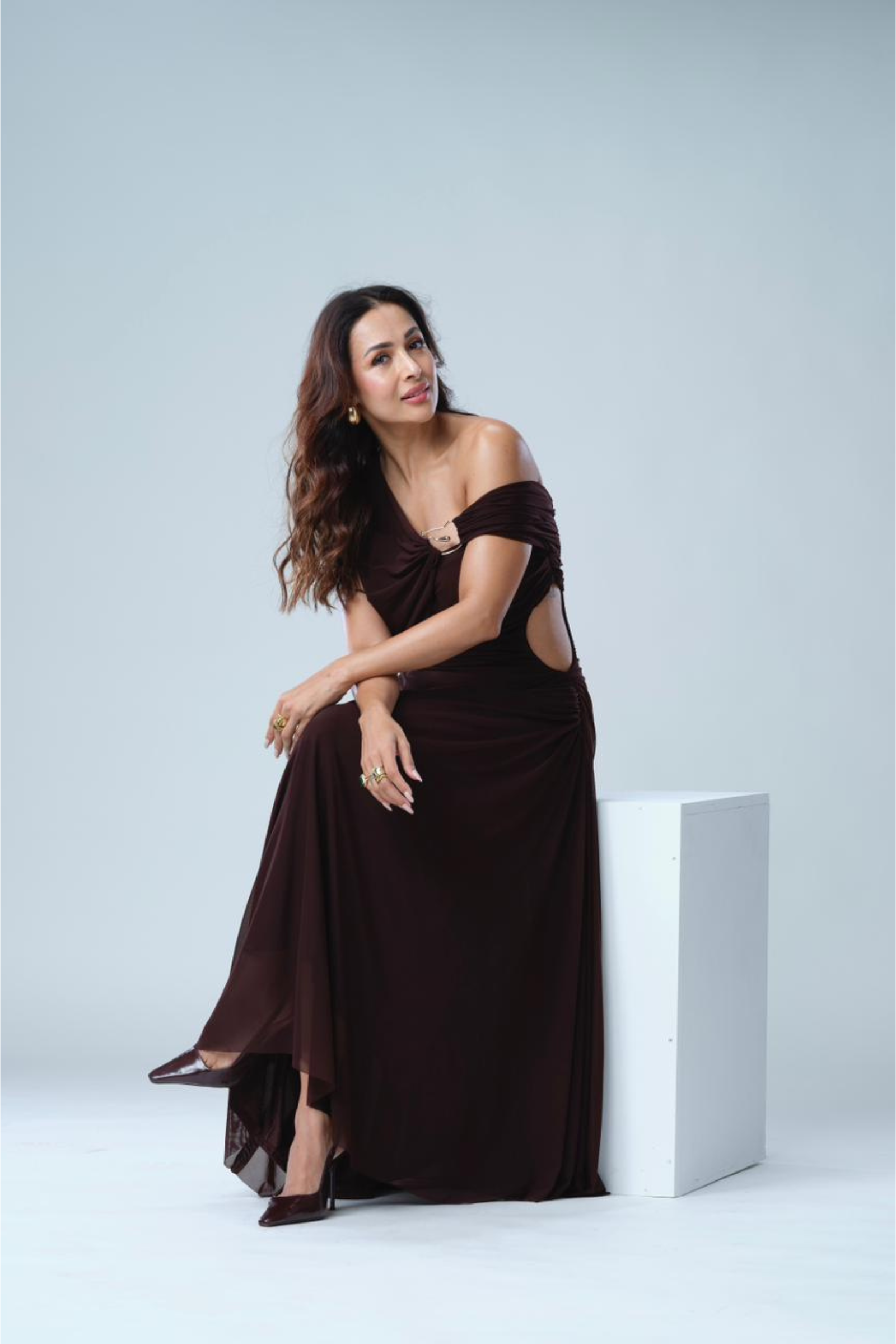 Malaika Arora in Alisha One Shoulder Dress
