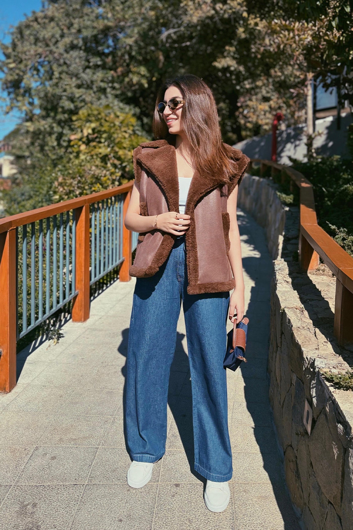 Rhea In Lydia Shearling Jacket