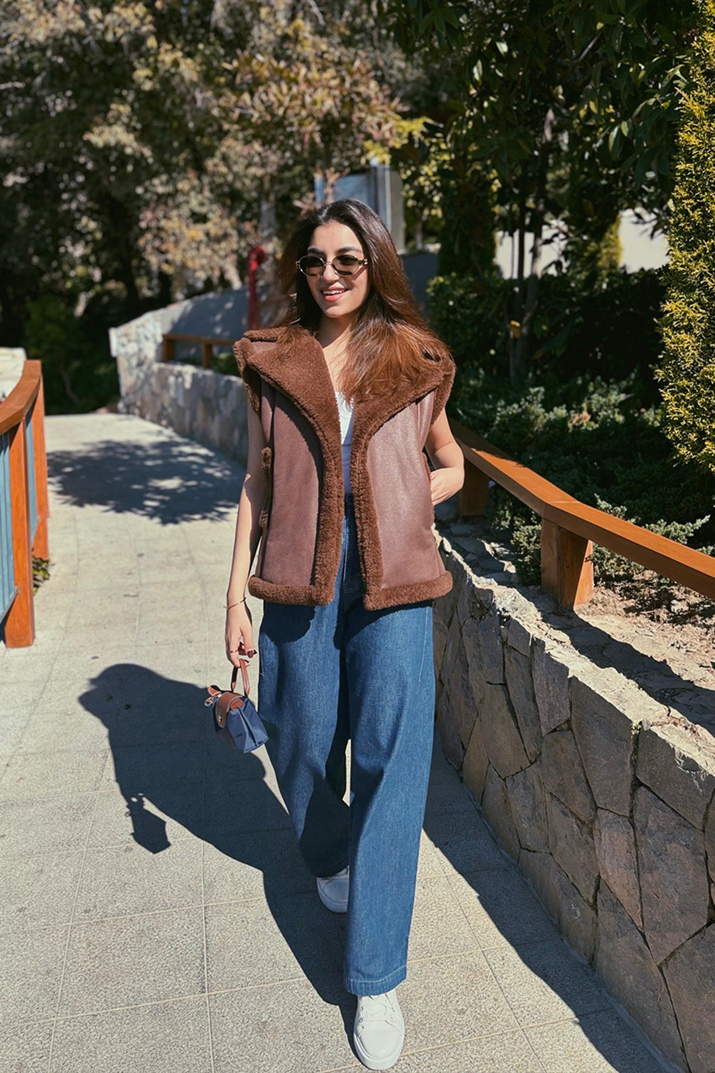 Rhea In Lydia Shearling Jacket