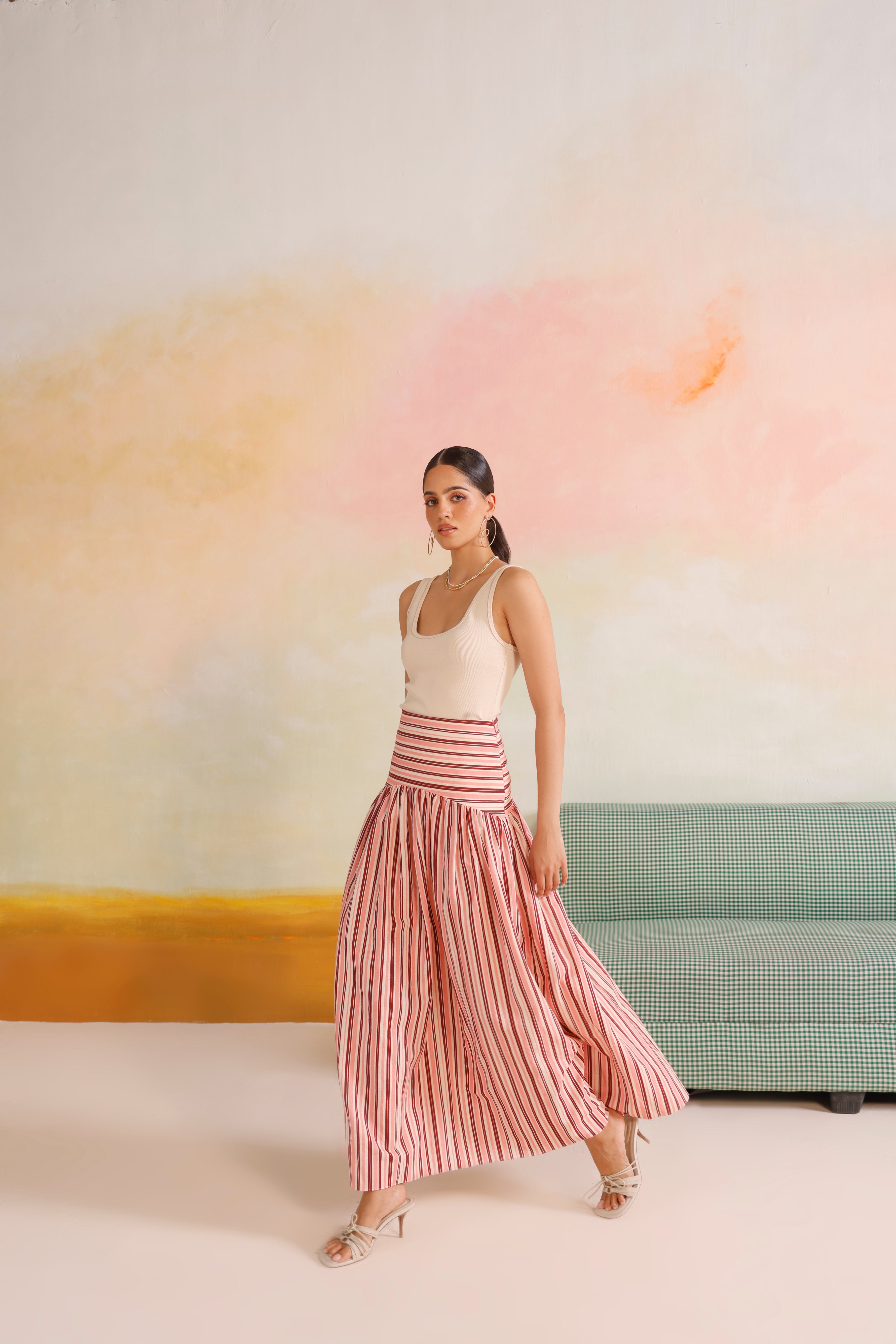 Zia Stripe Skirt