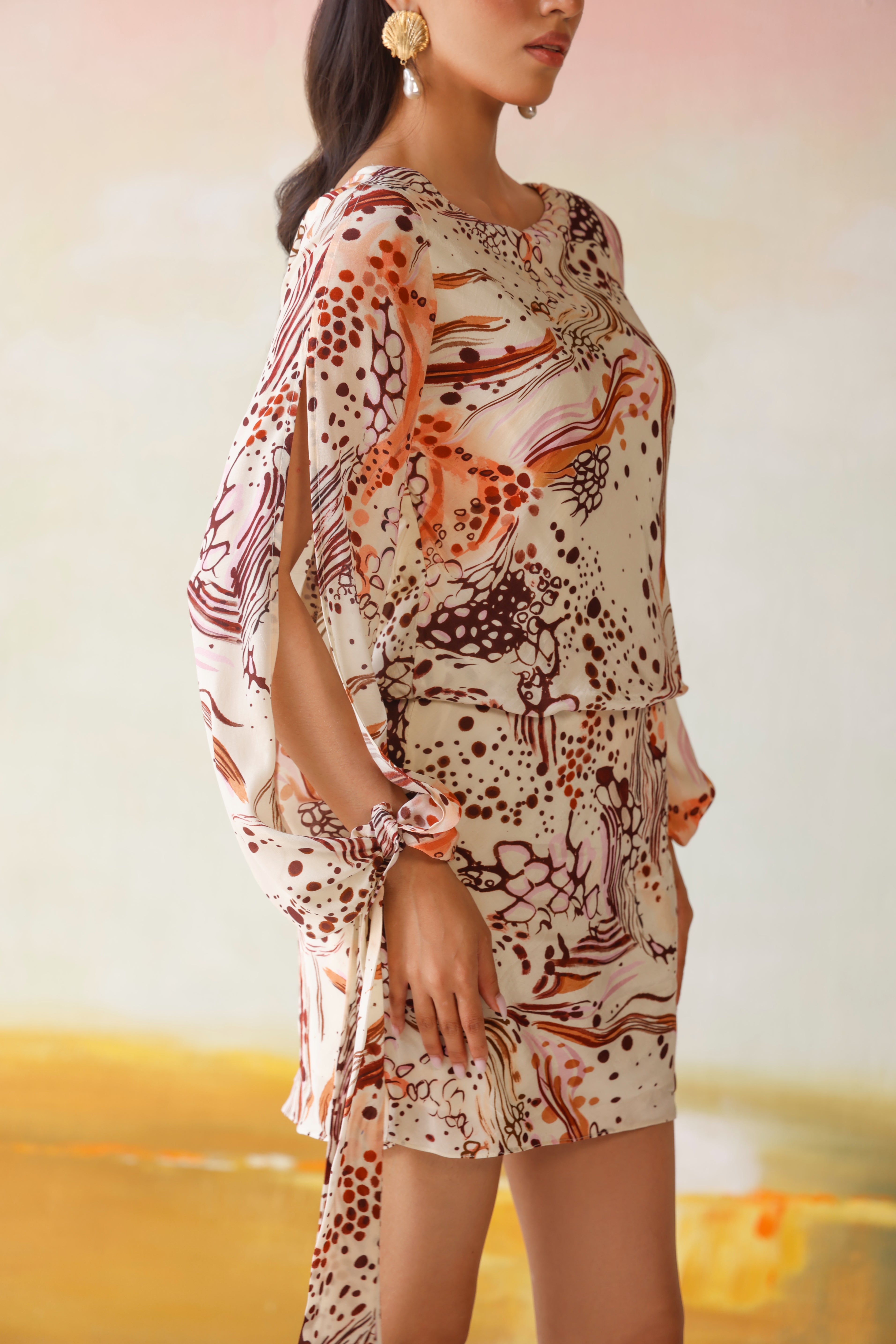 Savanna Cowl Mini Dress