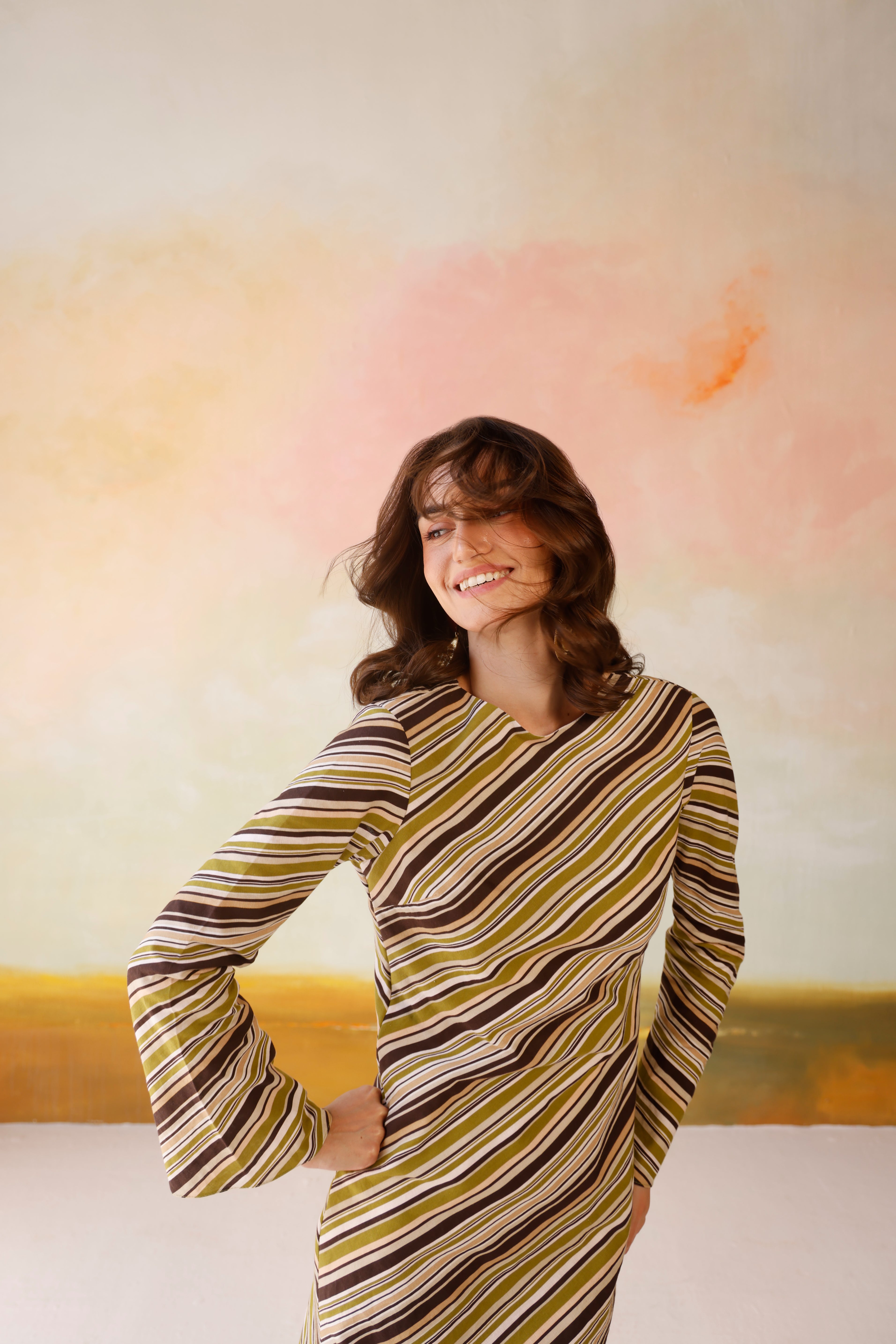 Dune Stripe Sundress