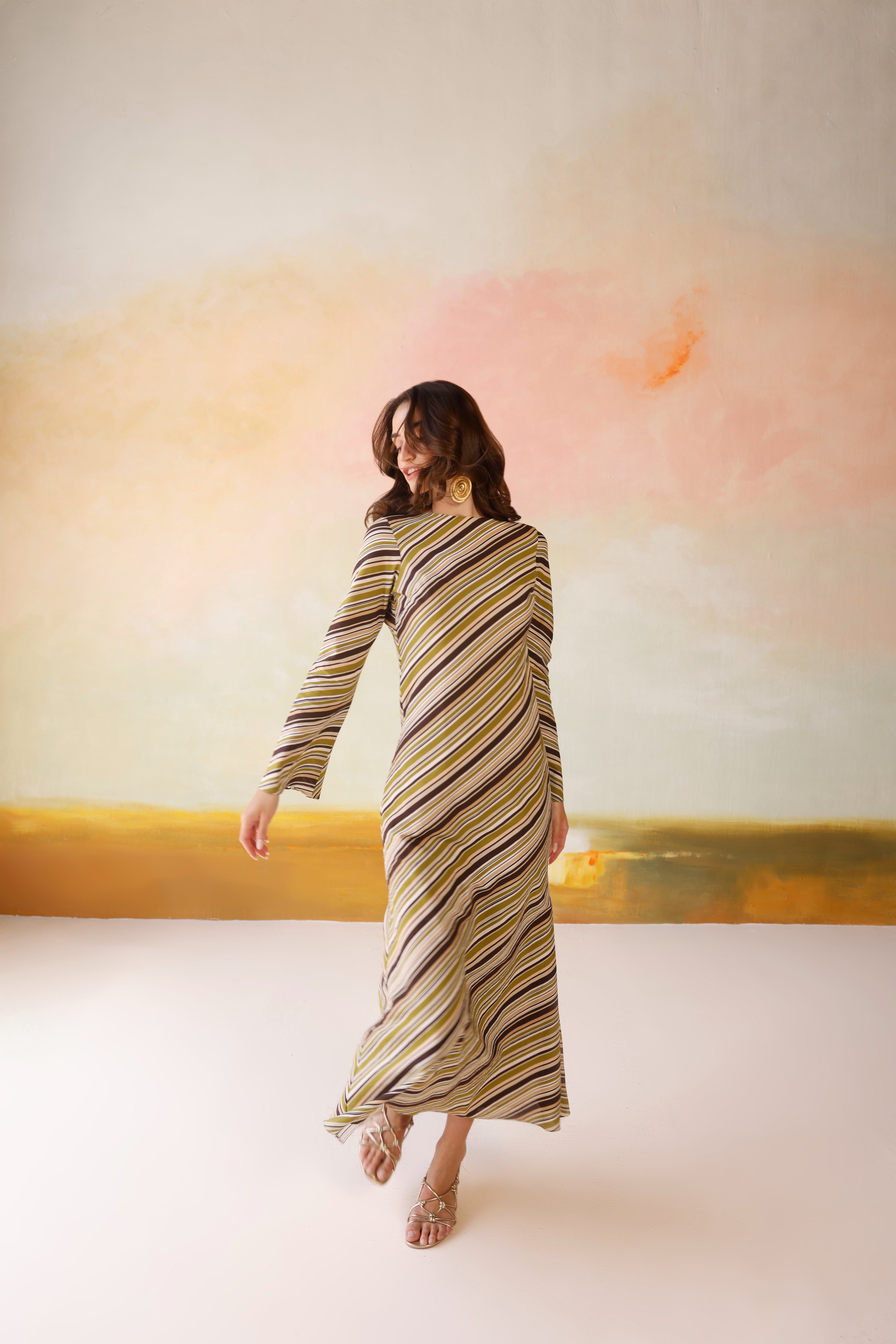 Dune Stripe Sundress