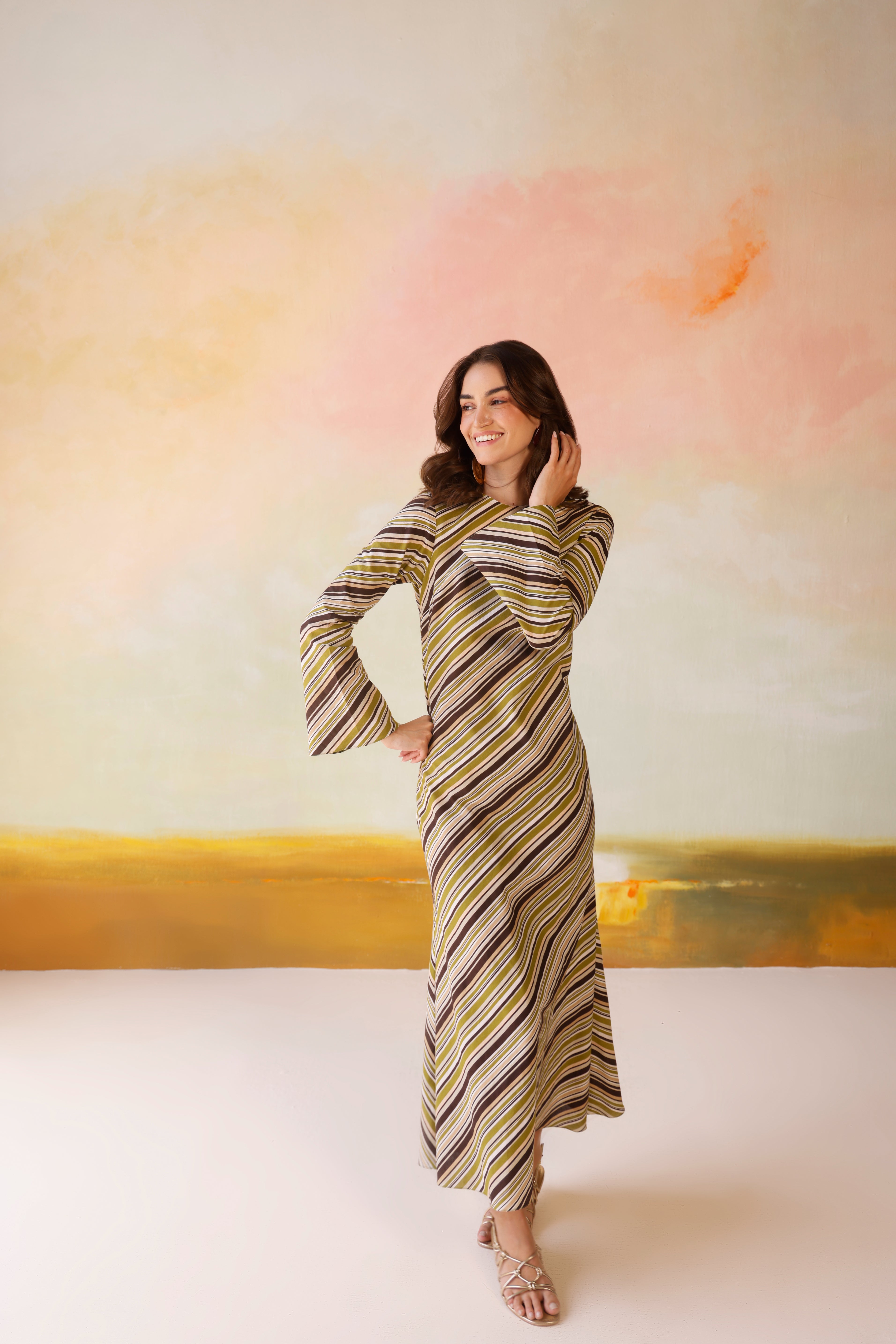 Dune Stripe Sundress