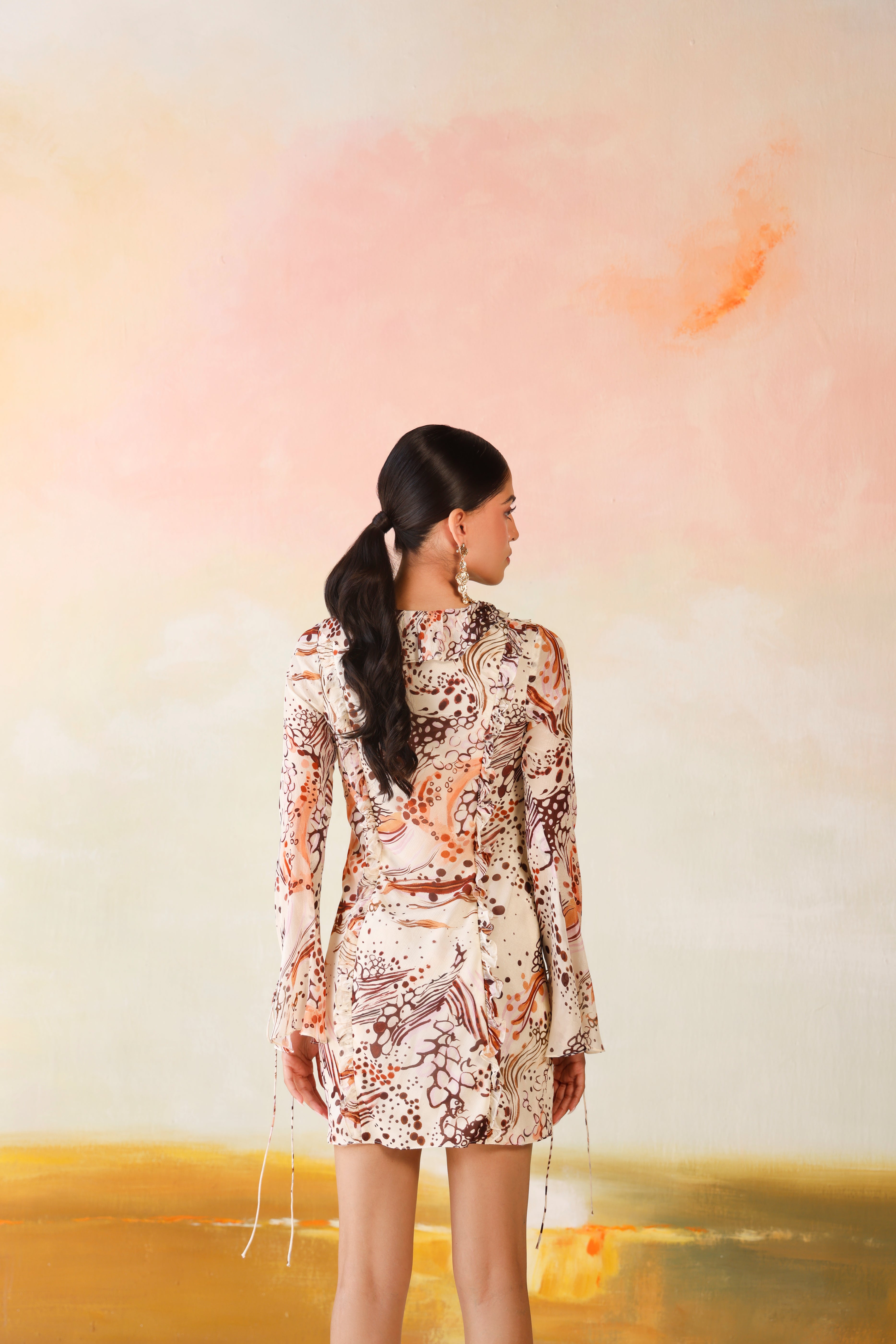 Savanna Ruffle Mini Dress